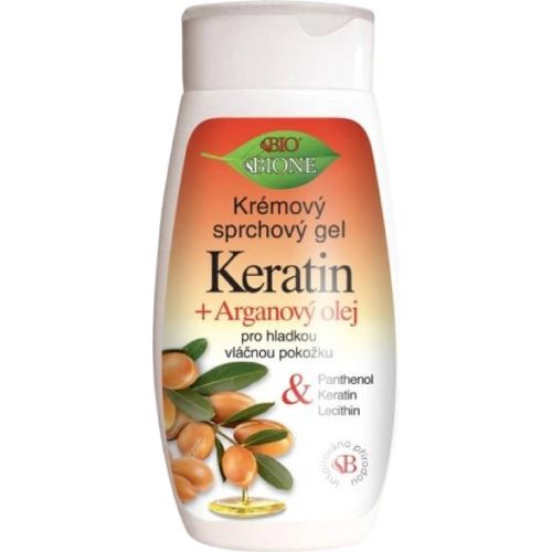 BIONE kr�mov� sprchov� gel Keratin +Arganov� olej 260 ml